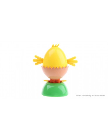 Solar Shaking Chick w/ Eggshell Environment-friendly Ornamentation