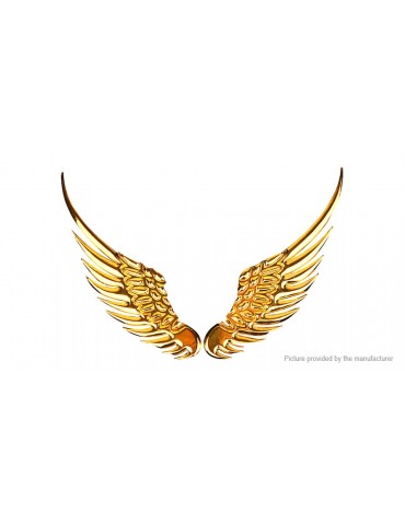 3D Angel Wings Auto Car Emblem Decal Sticker (Pair)