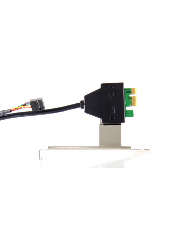 3.5" Internal PCI-E Multi-card reader with Powered 4-Port USB 3.0 Hub Combo