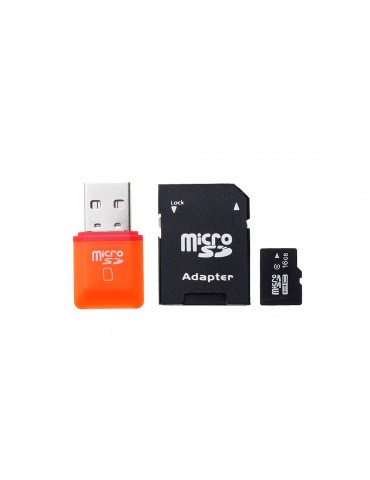 16GB microSDHC Memory Card w/ Card Adapter and Card Reader