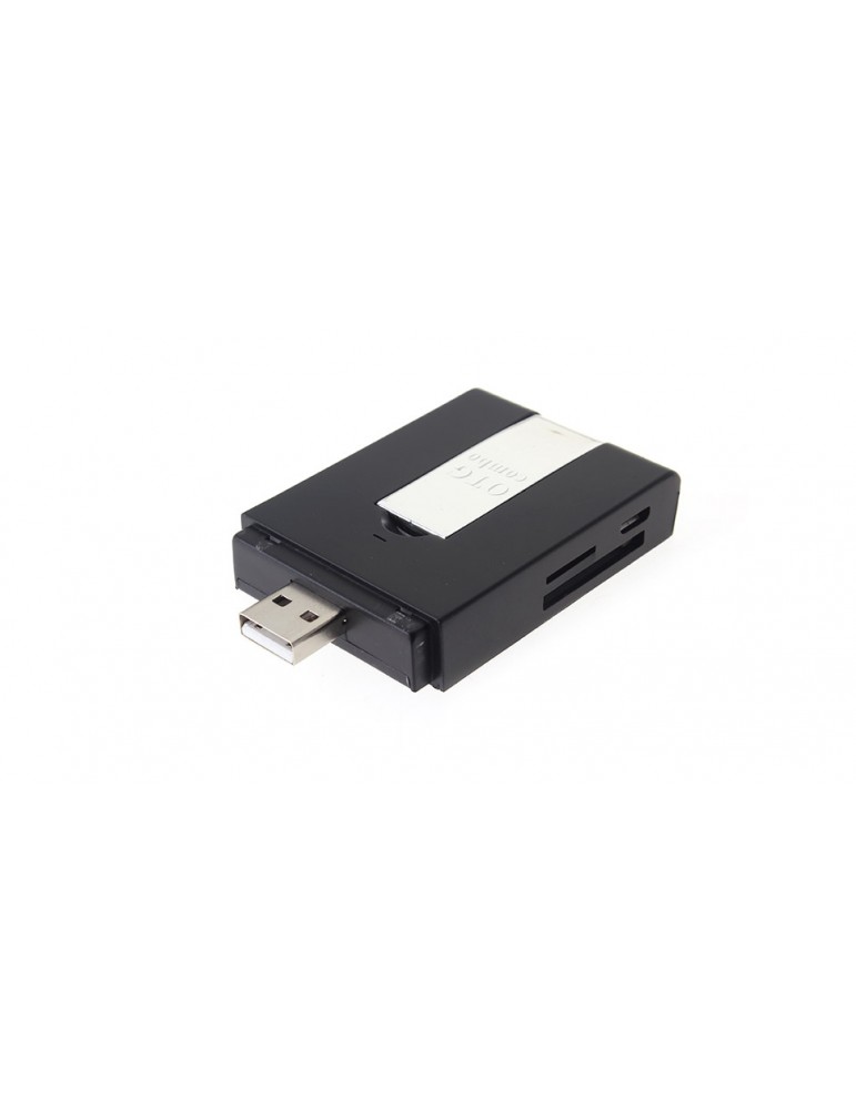 Multifunctional USB 2.0 + OTG Combo Card Reader + Hub + Mobile Phone Stand