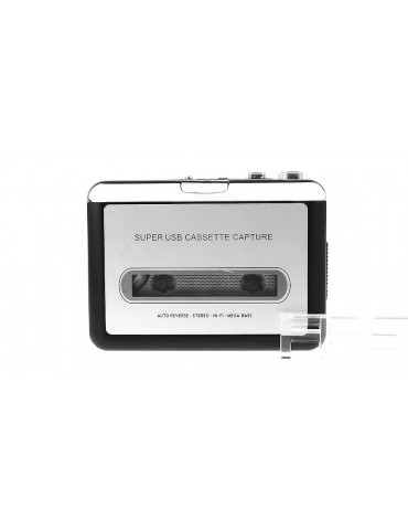 ezcap Battery/USB Powered MP3 Stereo Mega Bass Cassette Player