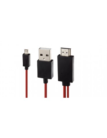 1080p MHL Micro-USB/USB 2.0 to HDMI Converter Cable (200cm)