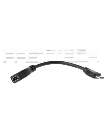 Mini HDMI Male to HDMI Female Adapter Cable (16cm)