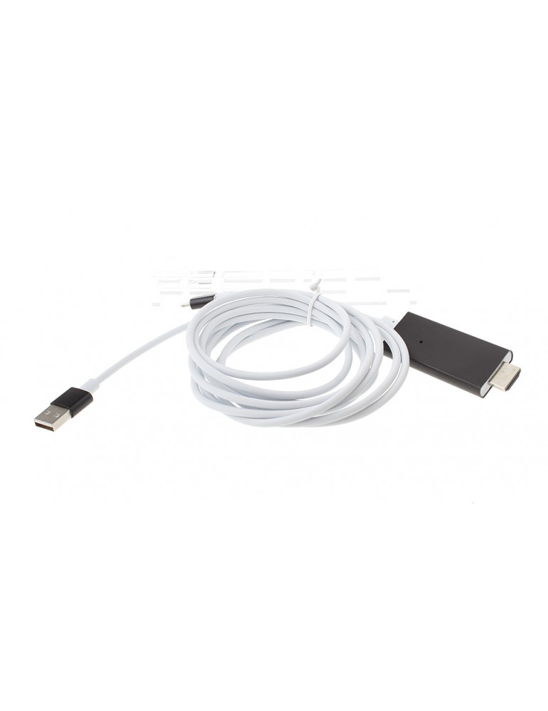 8-pin + USB 2.0 to HDMI HDTV Cable (100cm)