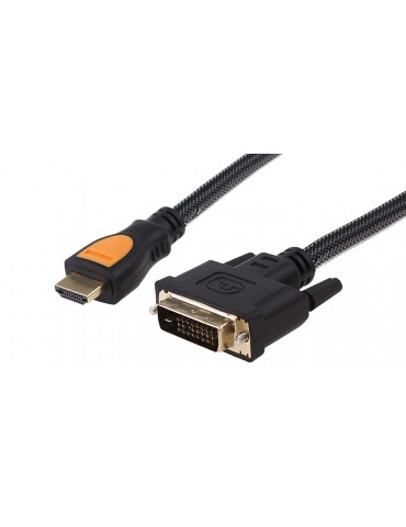 HDMI  Male to DVI 24+1 Male Adapter Cable (150cm)