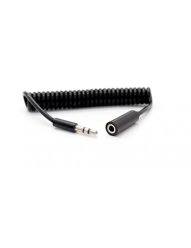 3.5mm Male to Female Coiled Cable (100cm)